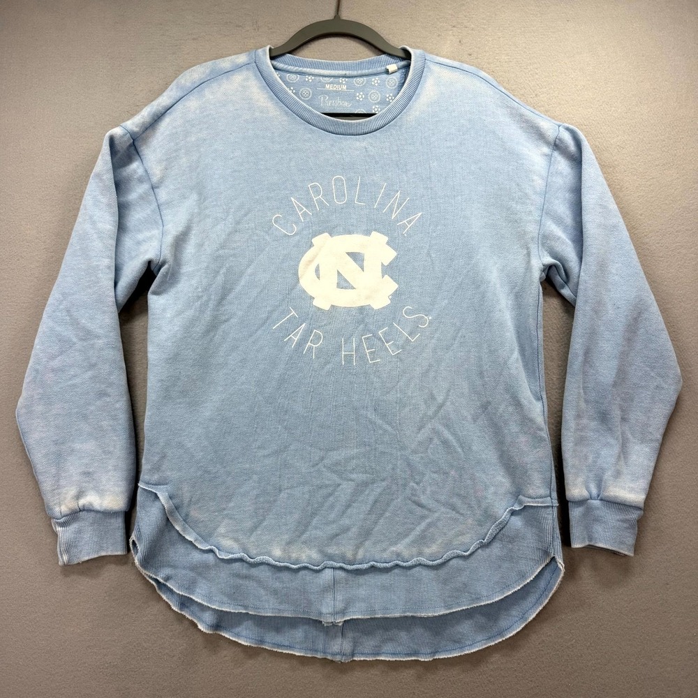 North Carolina Tar Heels Sweatshirt Women M Blue Pressbox NCAA Basketball Sports